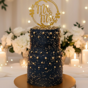 night stars wedding cake