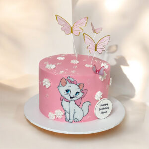 White Kitten Cake