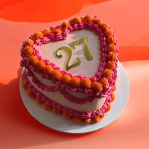 Vintage Heart Cake